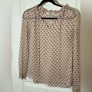 Boden Sheer Silk and Cotton Blend Blouse